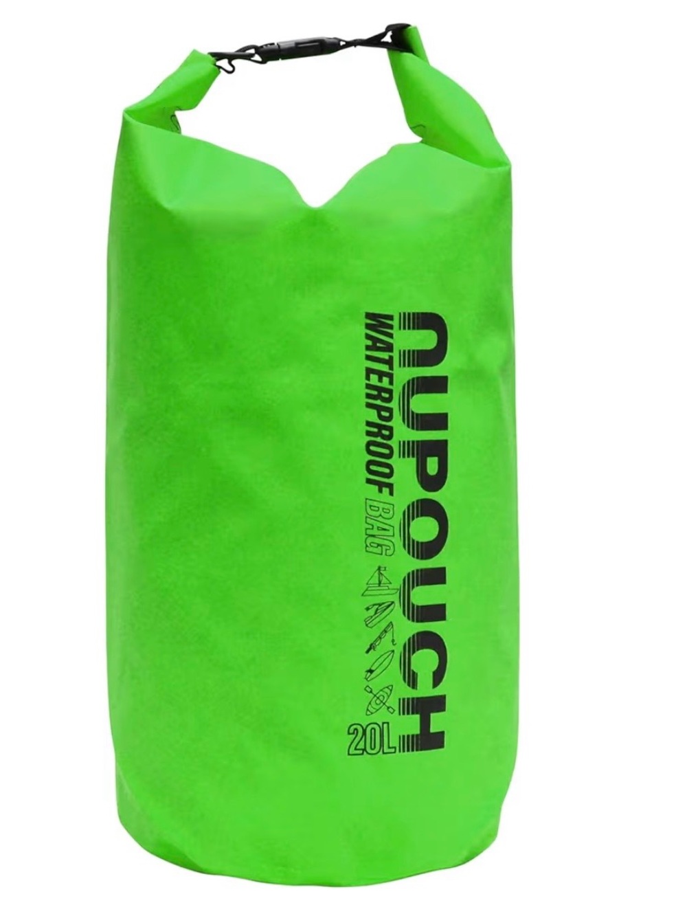 Nupouch 20L Waterproof Dry Bag - Bright Lime Green